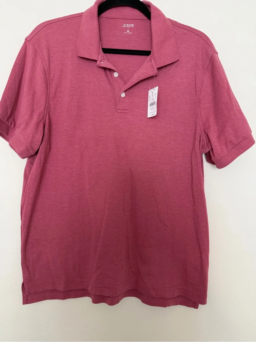 J. Crew Men's Polo Shirt in Rose-Mauve
